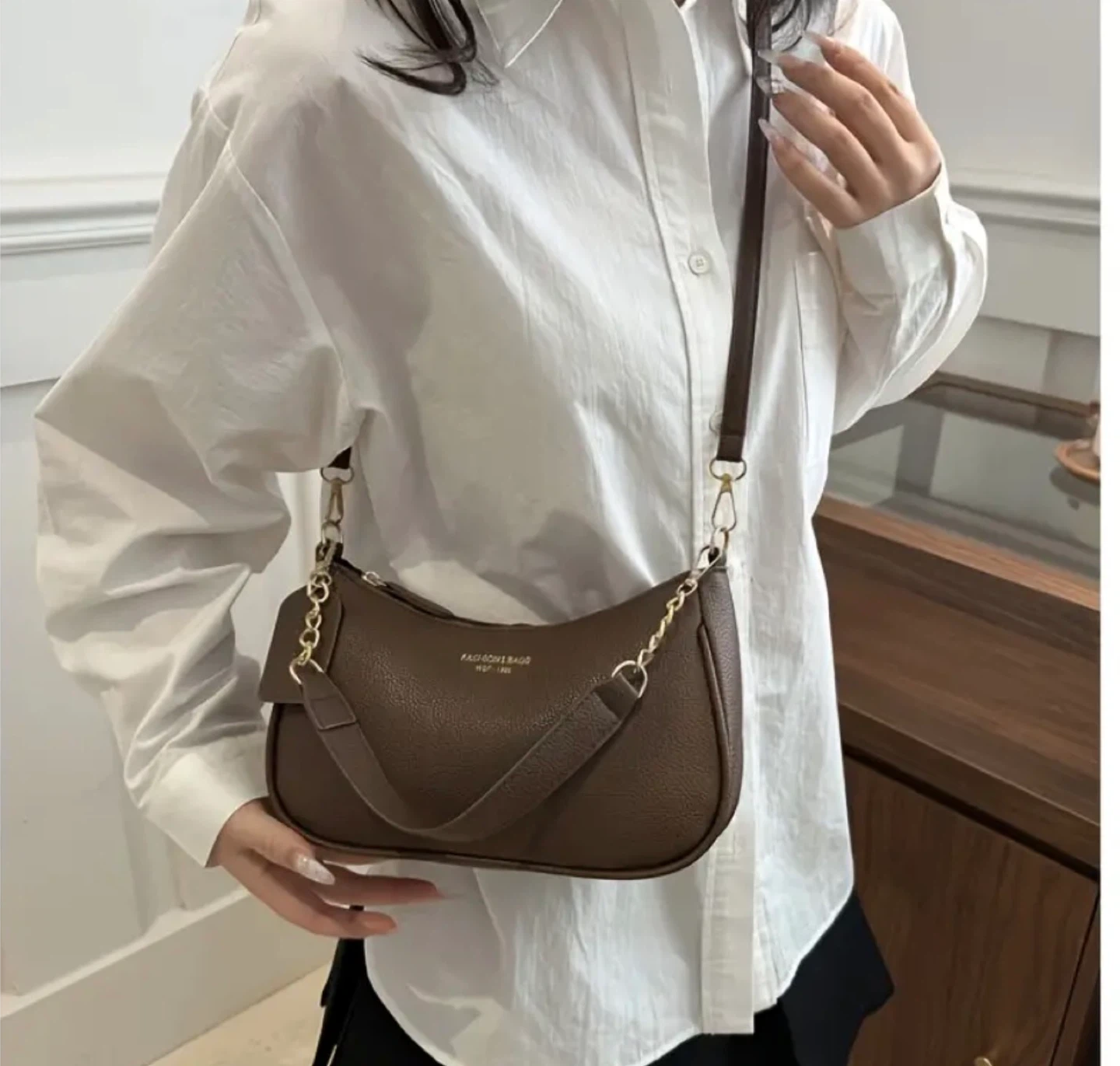 New!  Brown Shoulder Bag