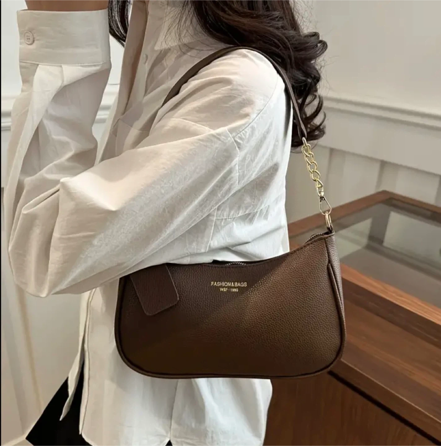 New!  Brown Shoulder Bag - photo 3