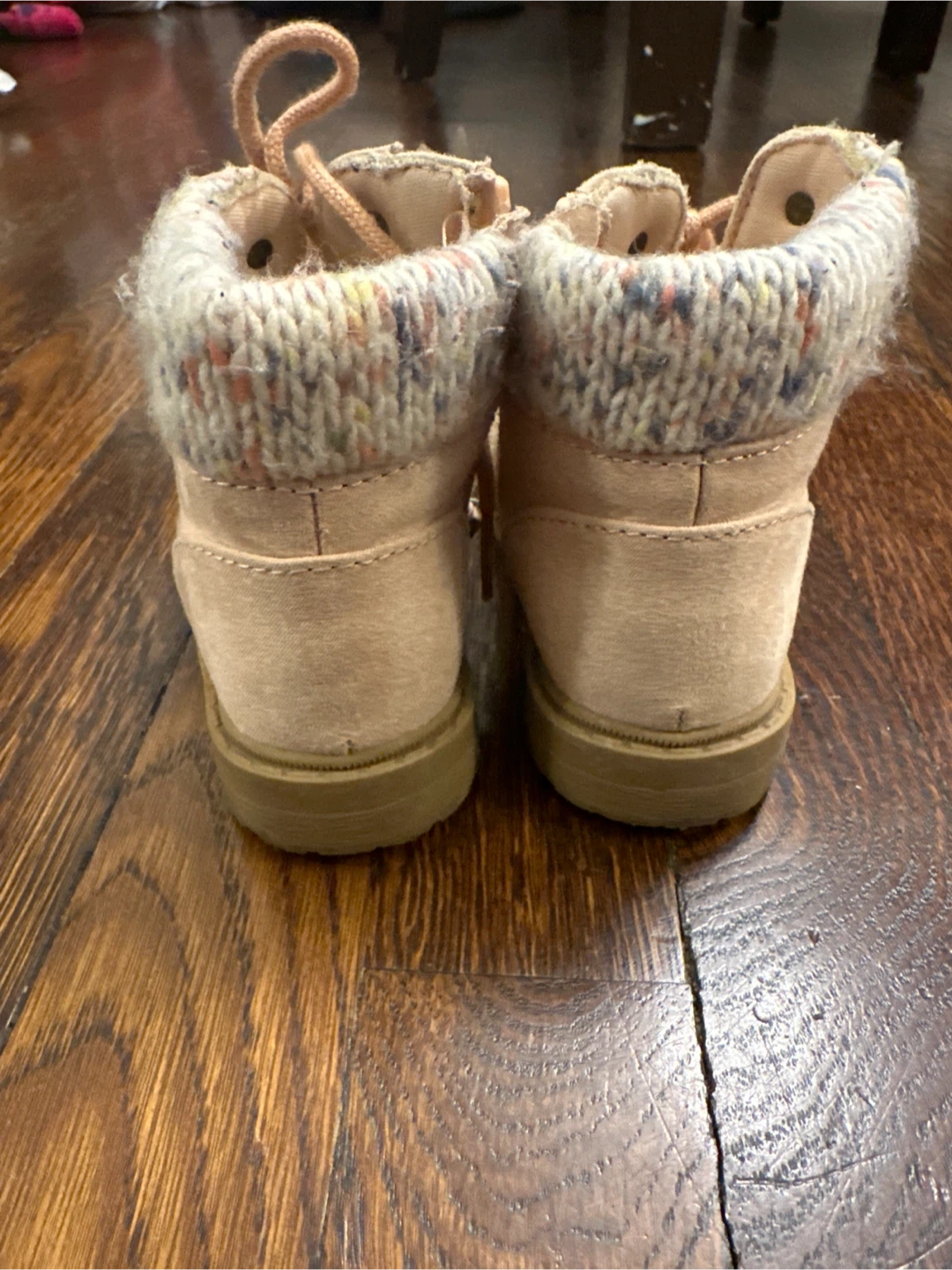 Toddler Pink Lace-Up & Zip Boots - Size 7 - photo 2