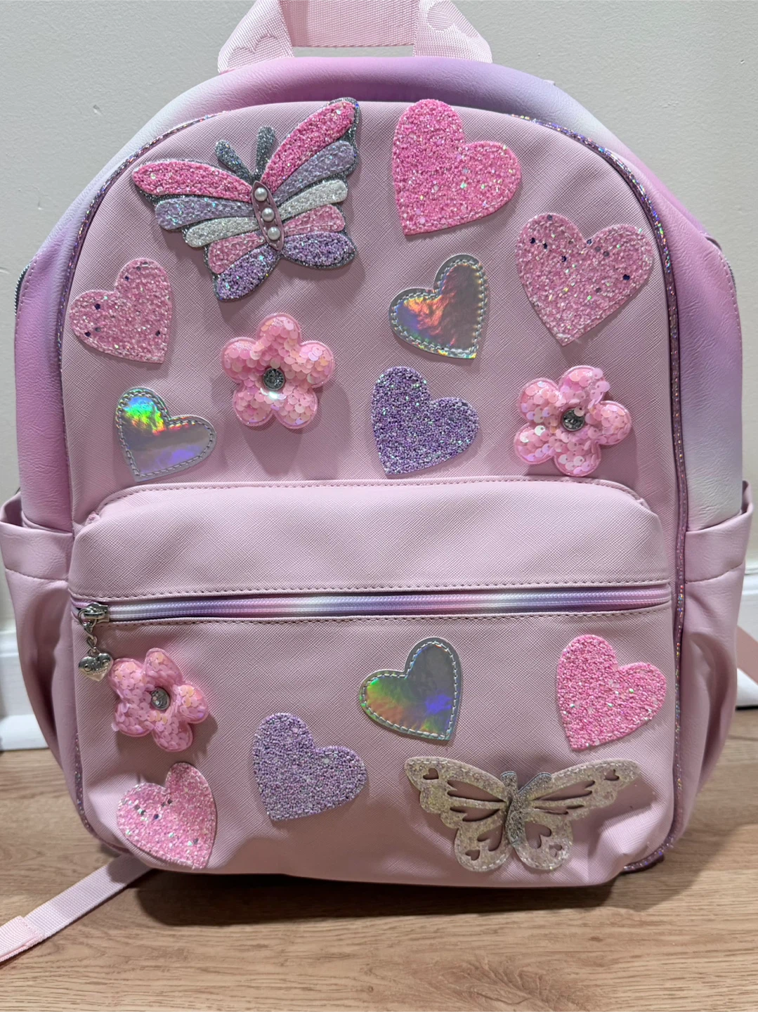 OMG Butterfly, Heart, Daisy Patched Backpack - photo 2