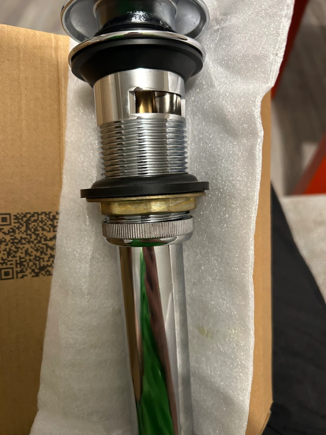 Chrome Sink Pop-Up Drain Assembly - photo 2