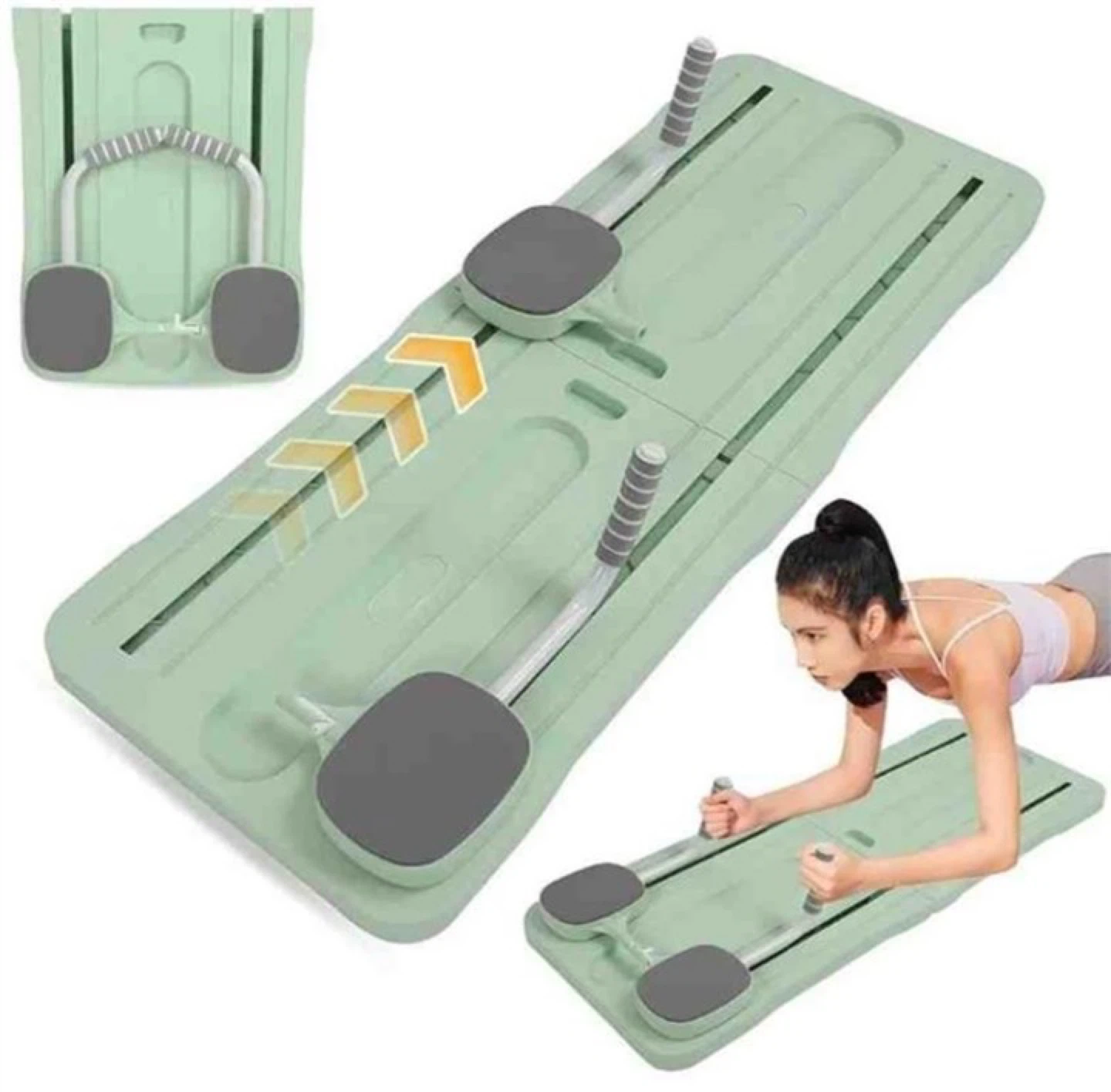 Multi-functional Abdominal Wheel Board with Knee Pad