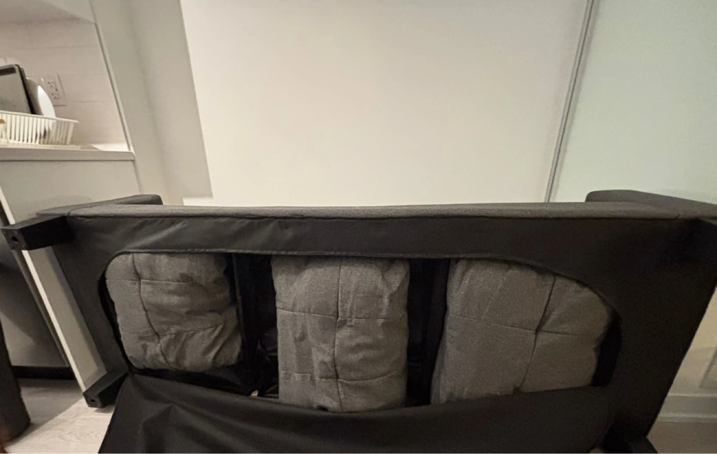 Gray Sectional Sofa w/ Reversible Chaise + Storage & Cup Holder - photo 4