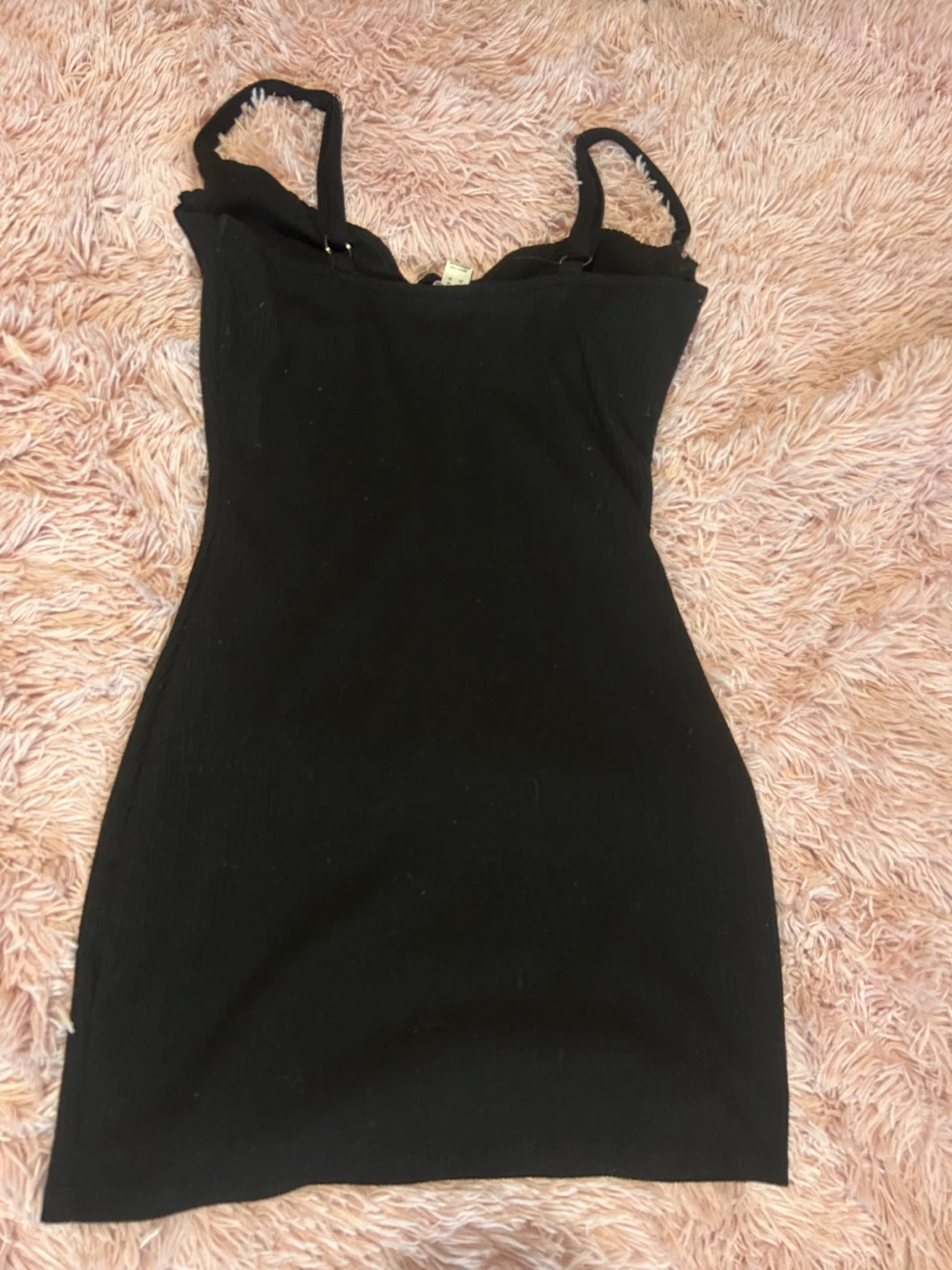 ReVamped Black Ribbed Mini Dress Size M🏆 - photo 2