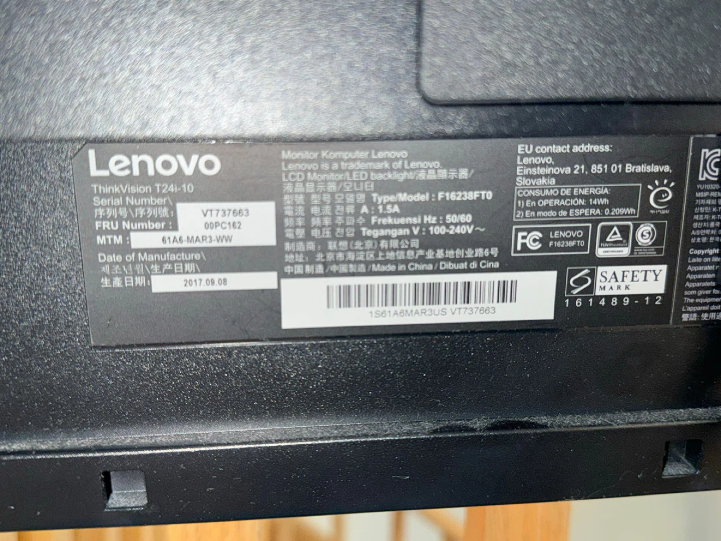 Lenovo ThinkVision T24i-10 Monitors (2x) - photo 5