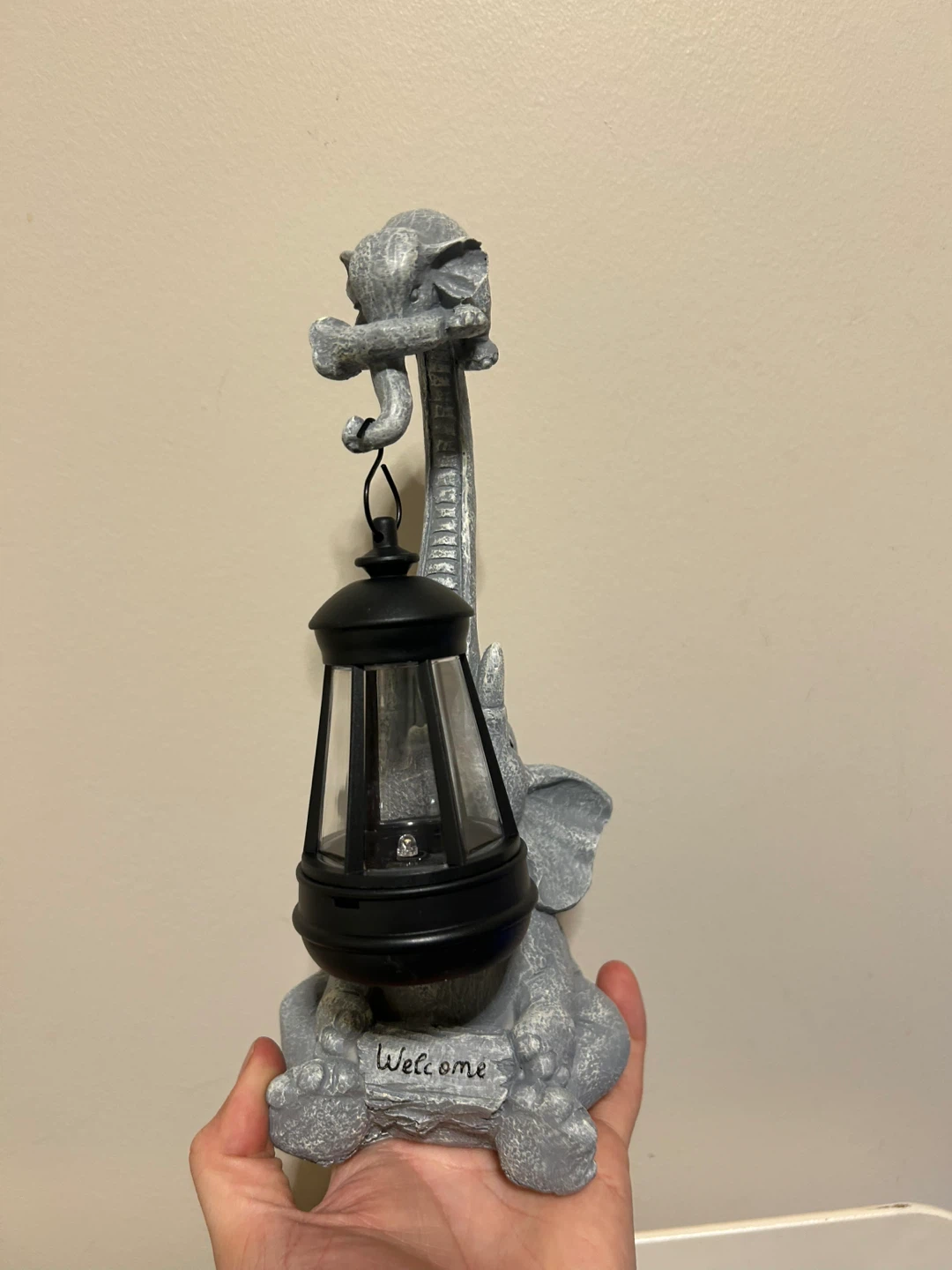 Elephant with Lantern Solar Light Statue - photo 4
