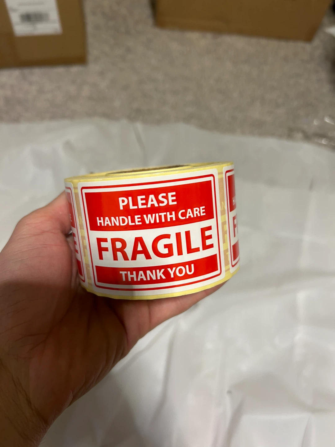 Fragile Handle With Care Labels - Roll of 500 - photo 2