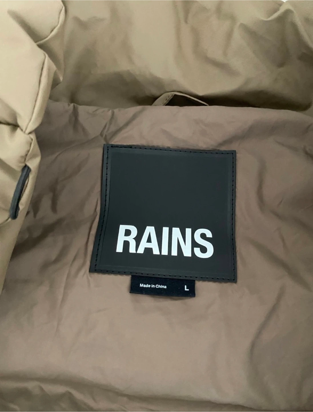 Rains Puffer Vest - Brown - Size L - photo 4