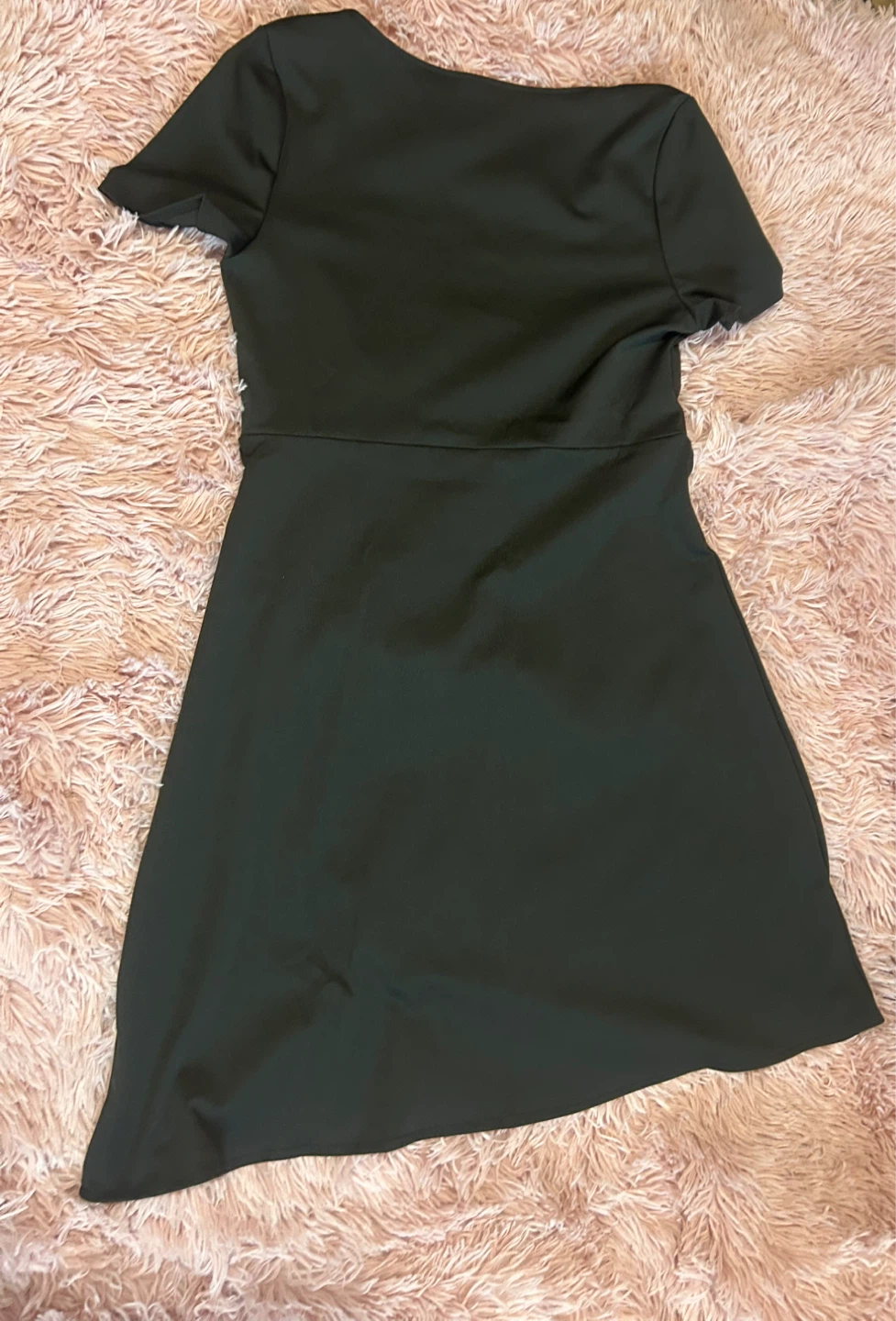 Women's Short Sleeve Square Neck Dress - Black🏆 - photo 5