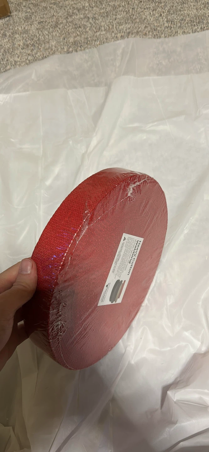 Heavy Cotton Webbing - Red