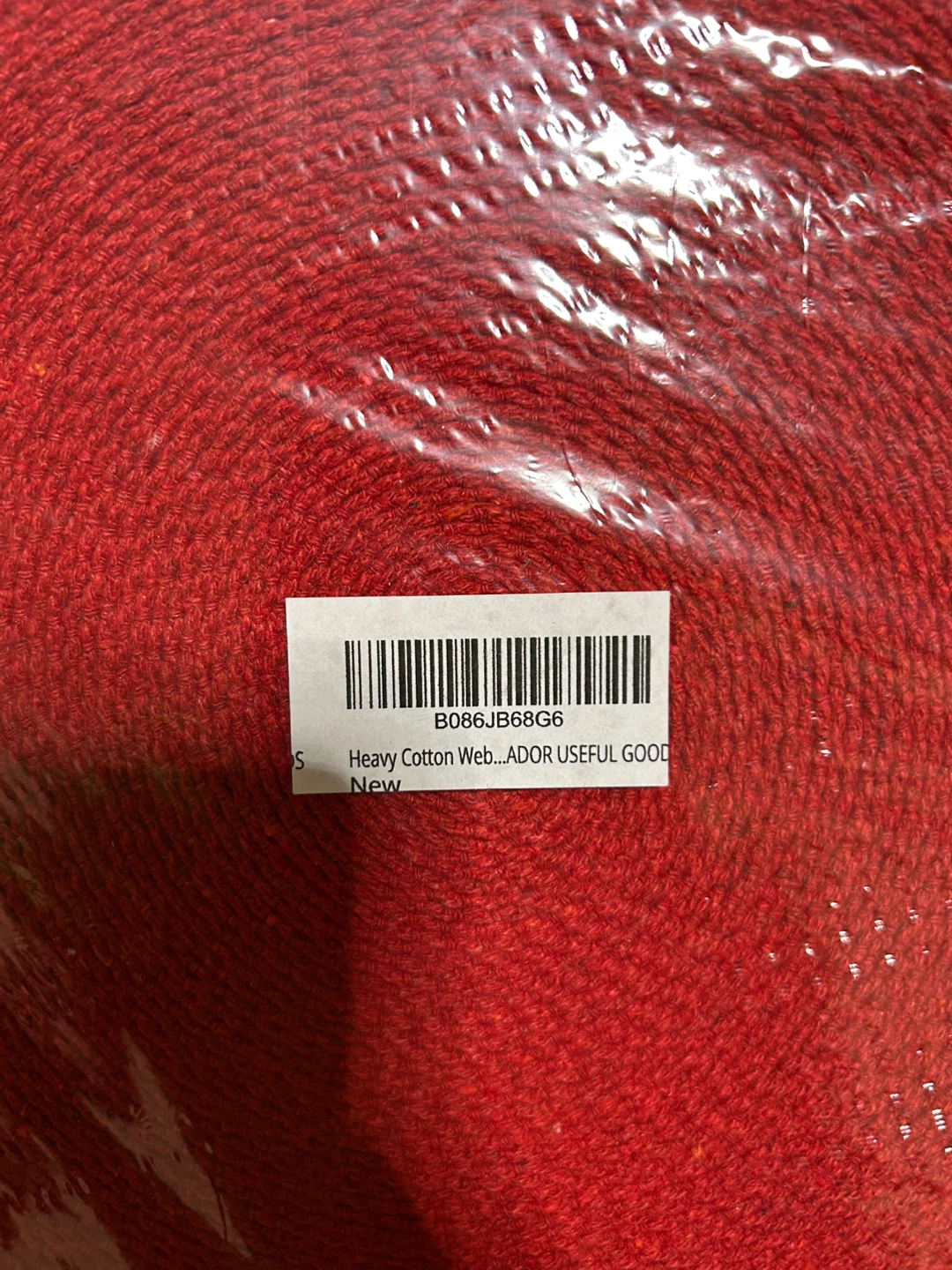 Heavy Cotton Webbing - Red - photo 2