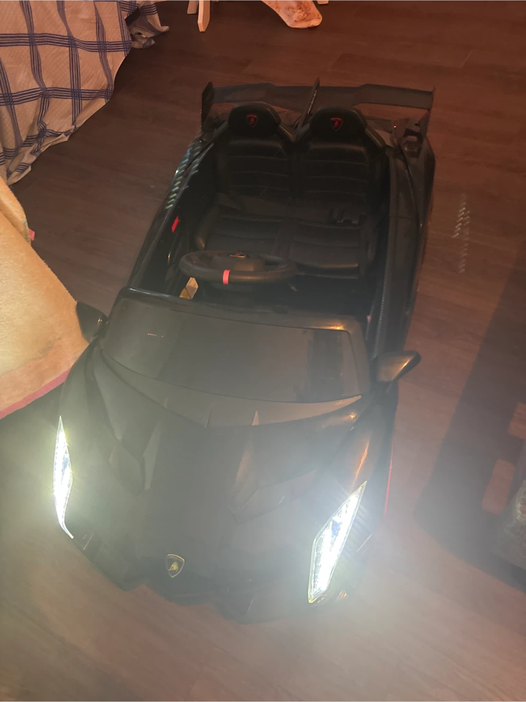 Black Kids Ride-On Electric Car