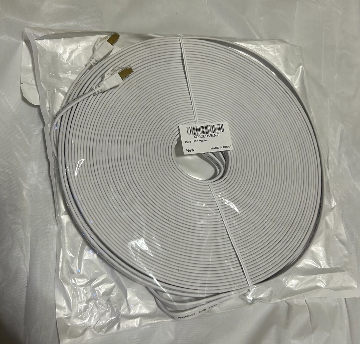 Cat8 125ft Ethernet Cable - White