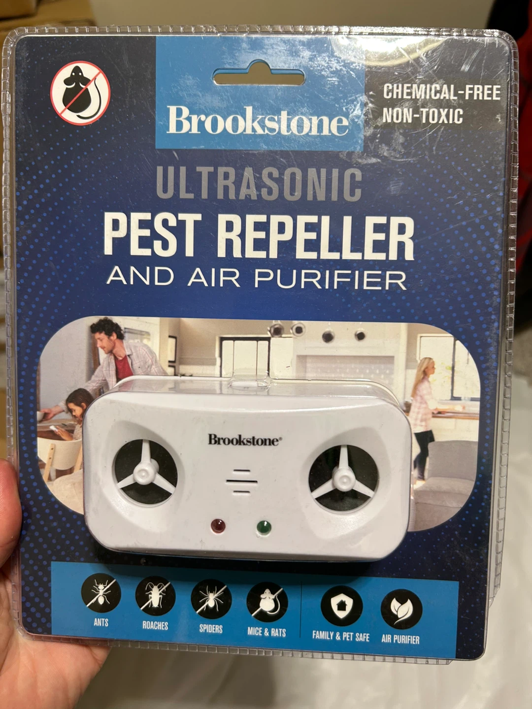 Brookstone Ultrasonic Pest Repeller and Air Purifier