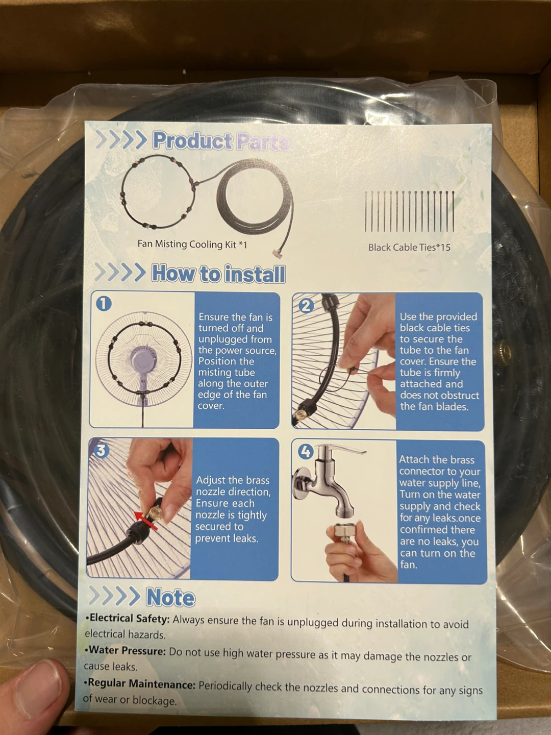 BIGMETA Fan Misting Cooling Kit - photo 3