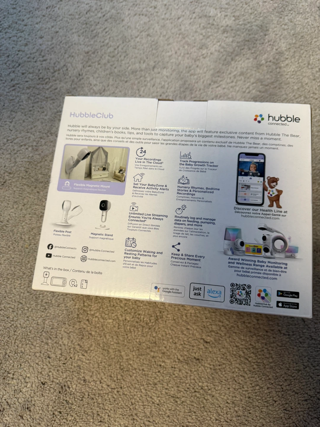 Hubble Nursery Pal Cloud 5" Smart HD Baby Monitor - photo 3