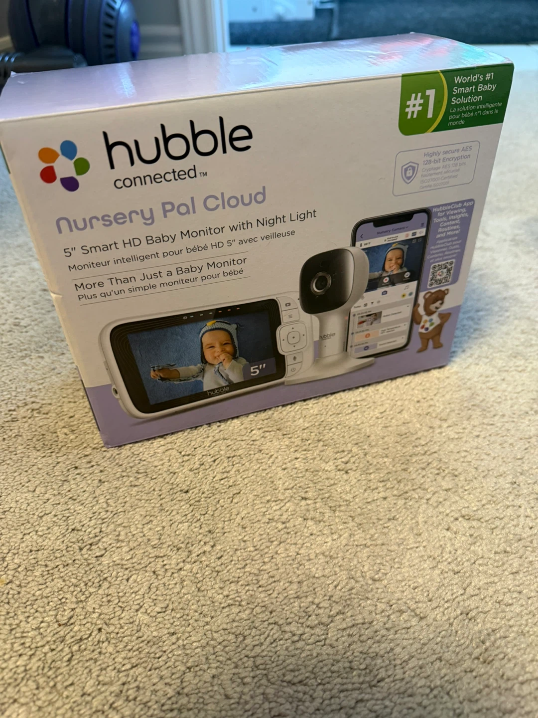 Hubble Nursery Pal Cloud 5" Smart HD Baby Monitor