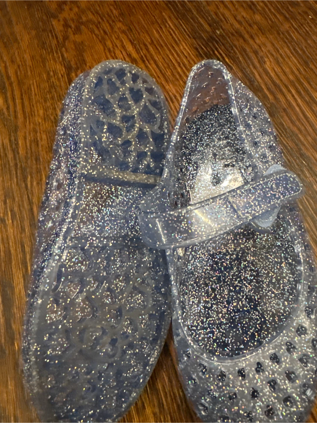 Sparkly Jelly Mary Jane Shoes blue - photo 2