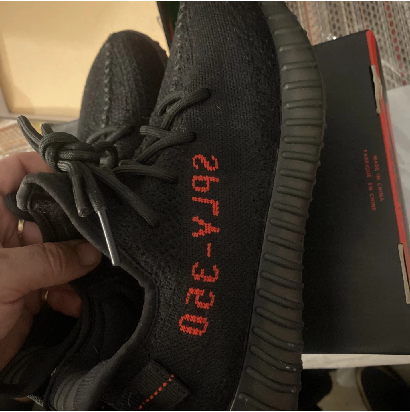 Adidas Yeezy Boost 350 V2 Core Black Red - photo 2