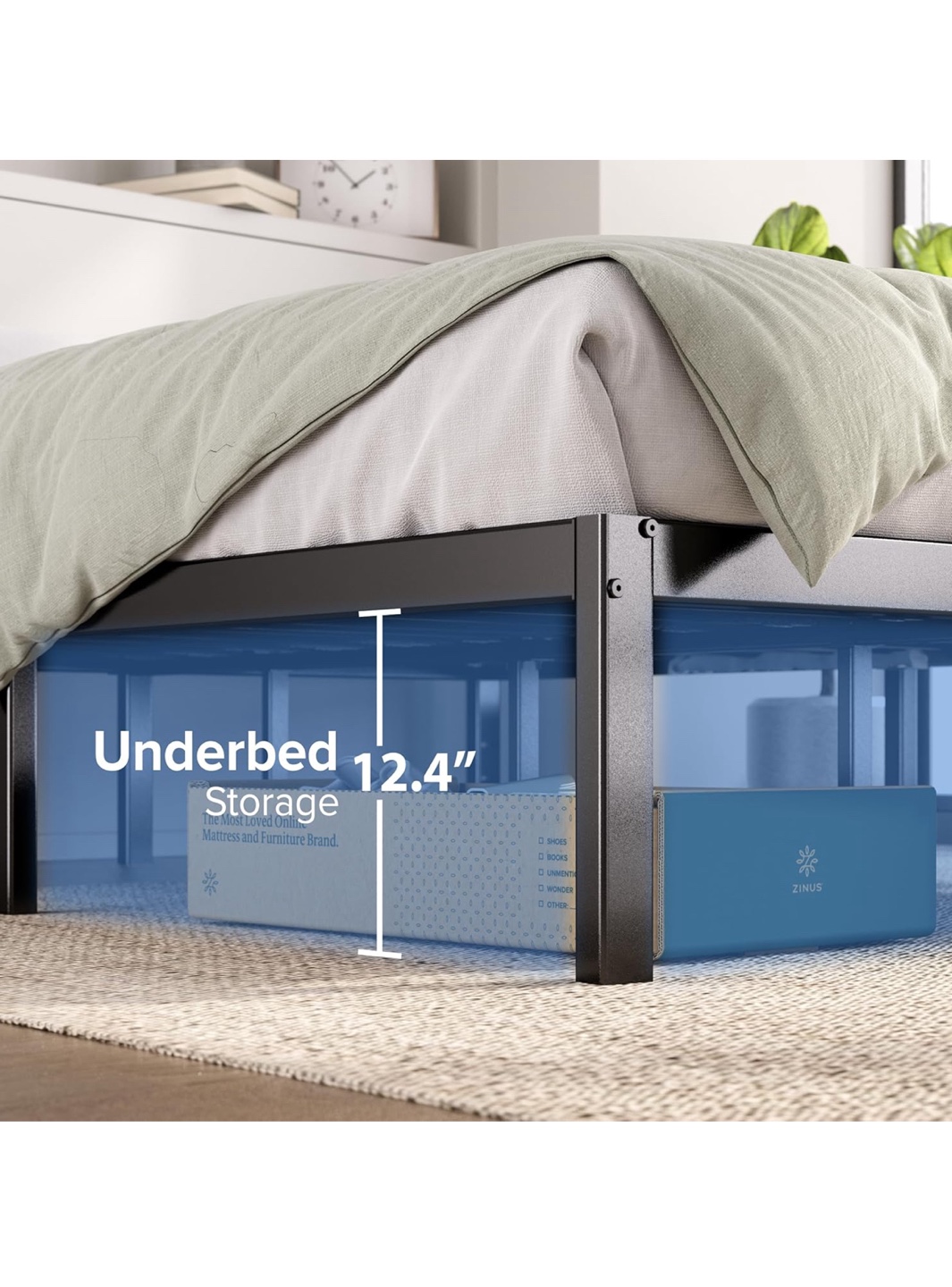 Zinus Queen Metal Platform Bed Frame - photo 4
