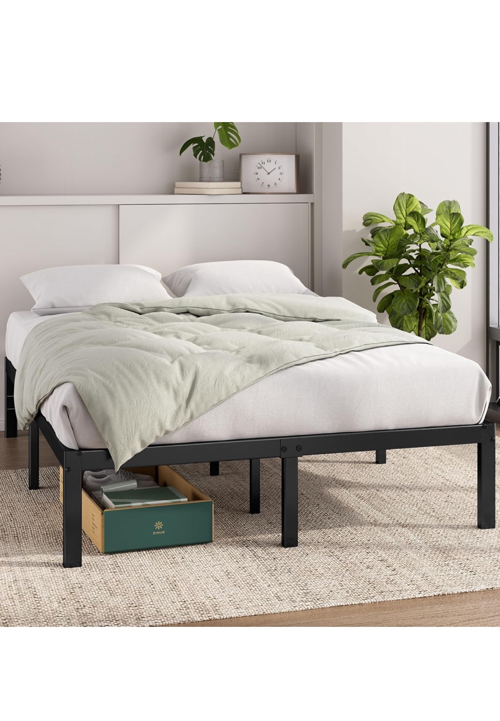 Zinus Queen Metal Platform Bed Frame
