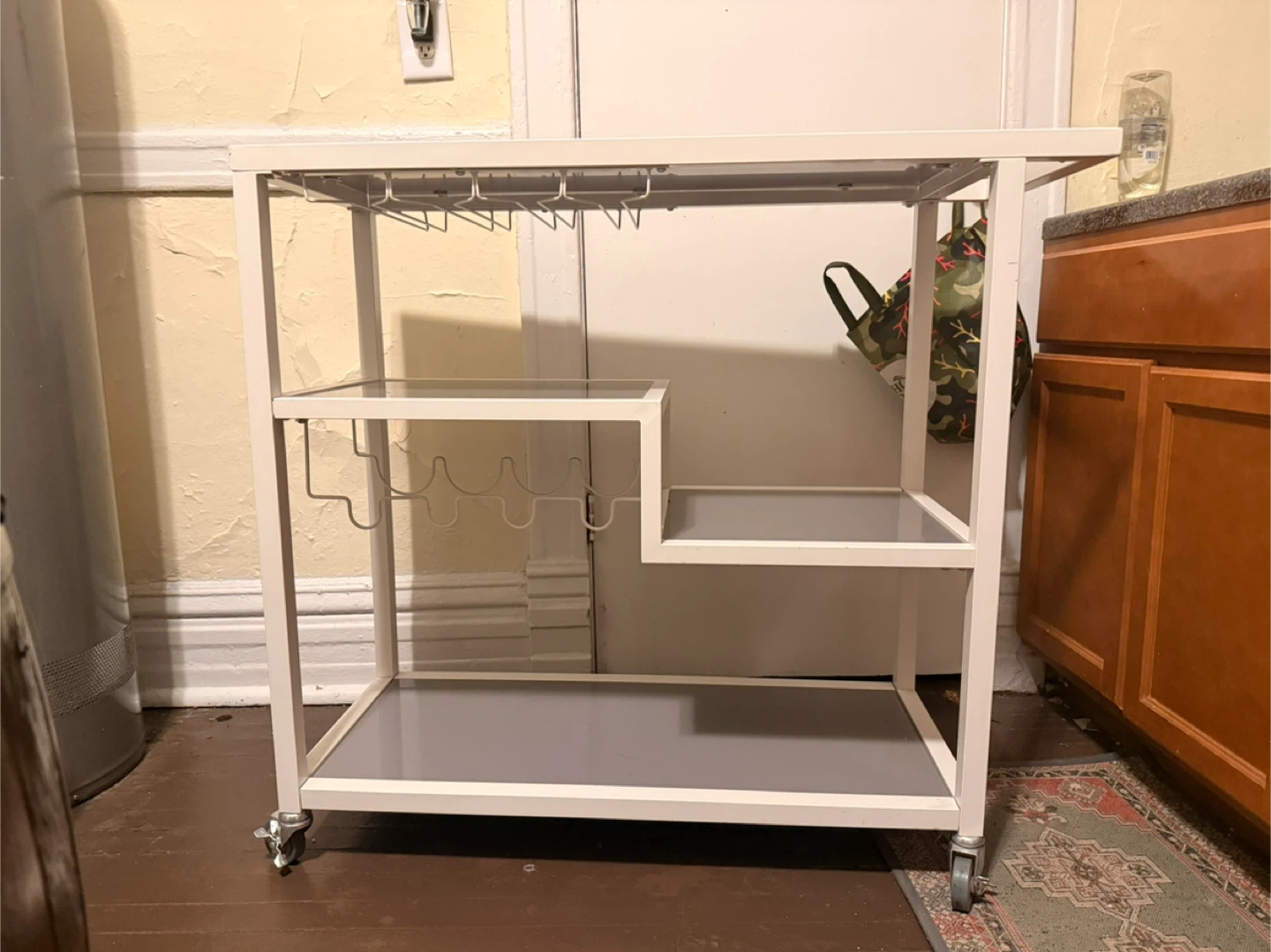 White and Gray Bar Cart - photo 2