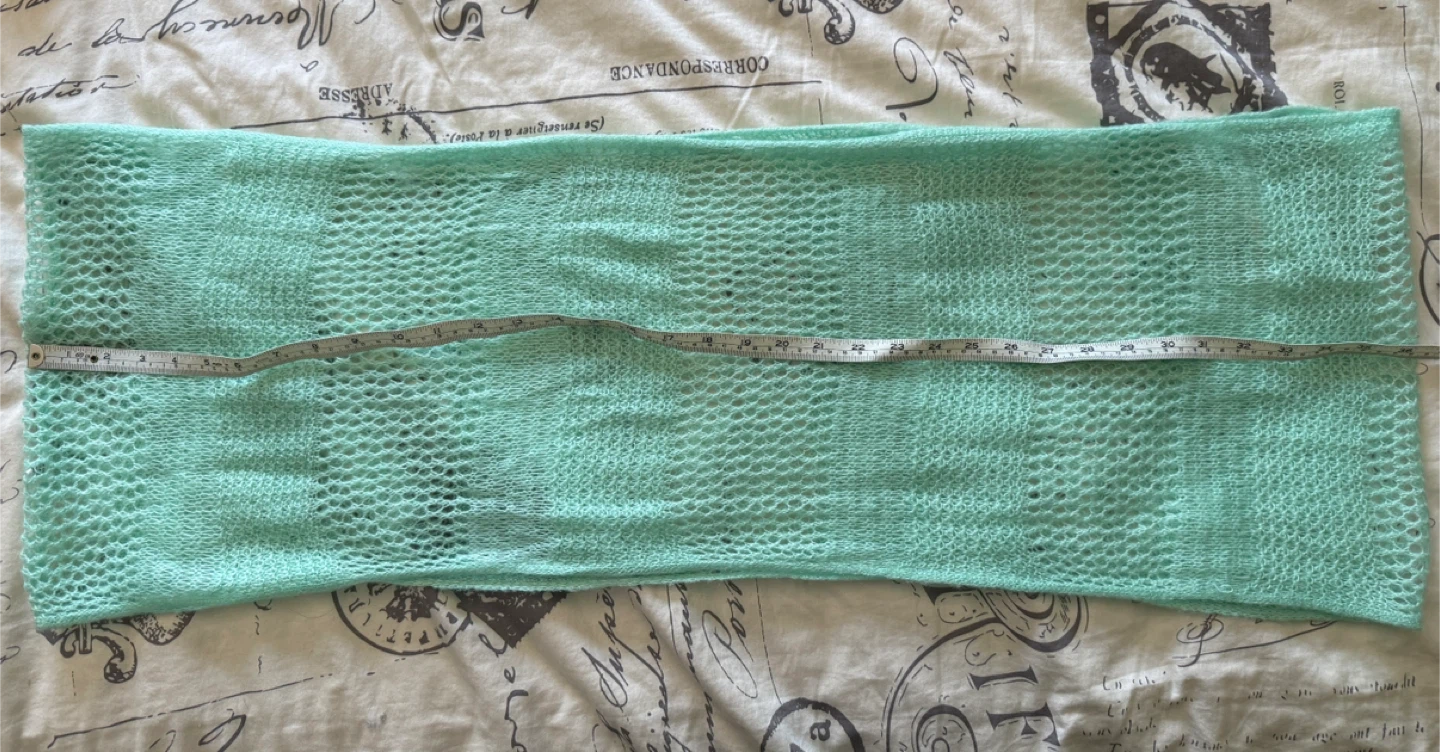 Mint Green Crochet infinity Scarf