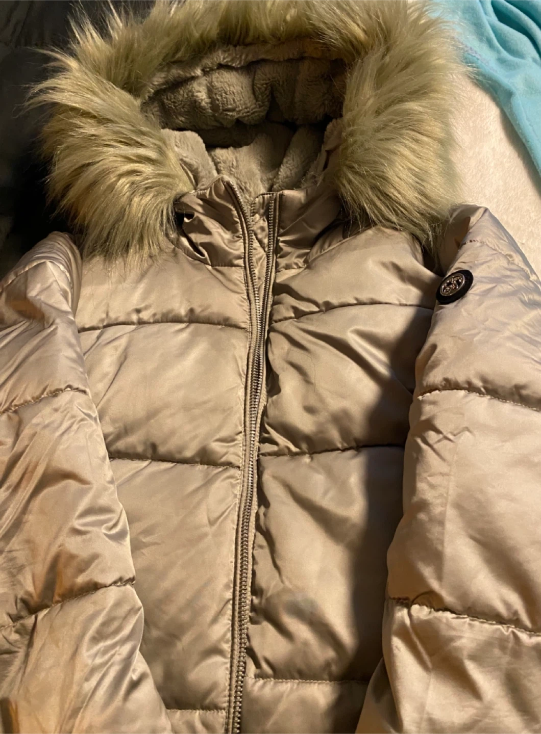 Jessica Simpson Puffer Parka with Faux Fur Hood - photo 2