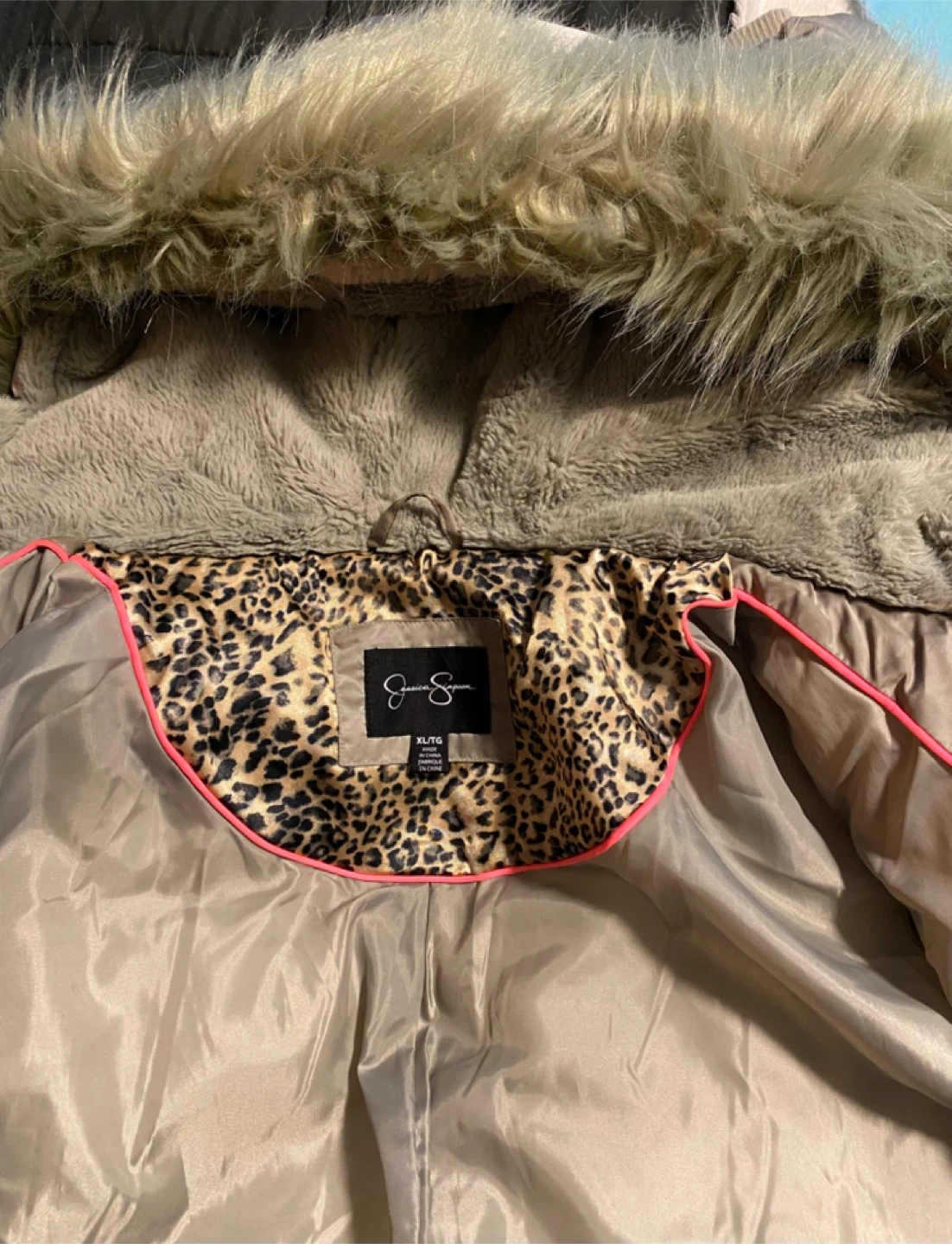 Jessica Simpson Puffer Parka with Faux Fur Hood