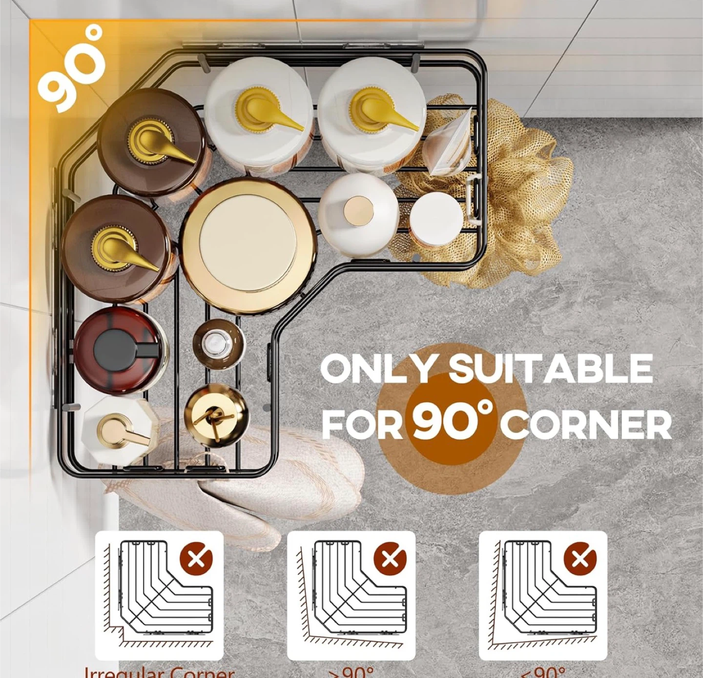 Corner Shower Caddy Set (3 Pack) - photo 3