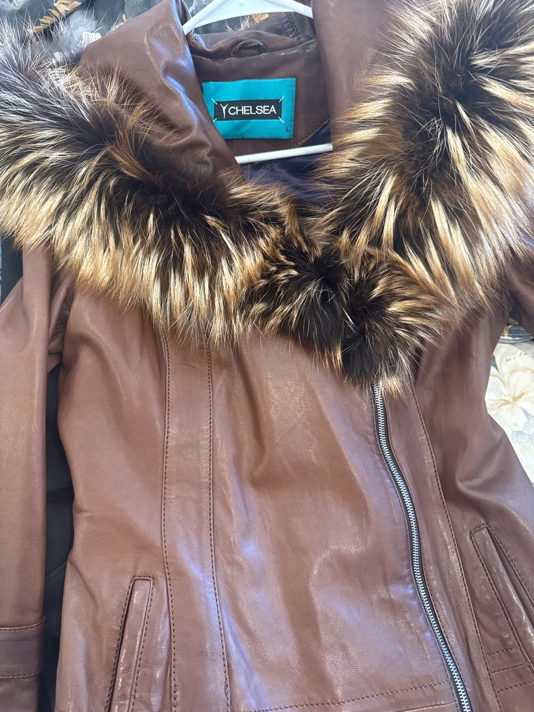 Chelsea Brown Leather Jacket - photo 3