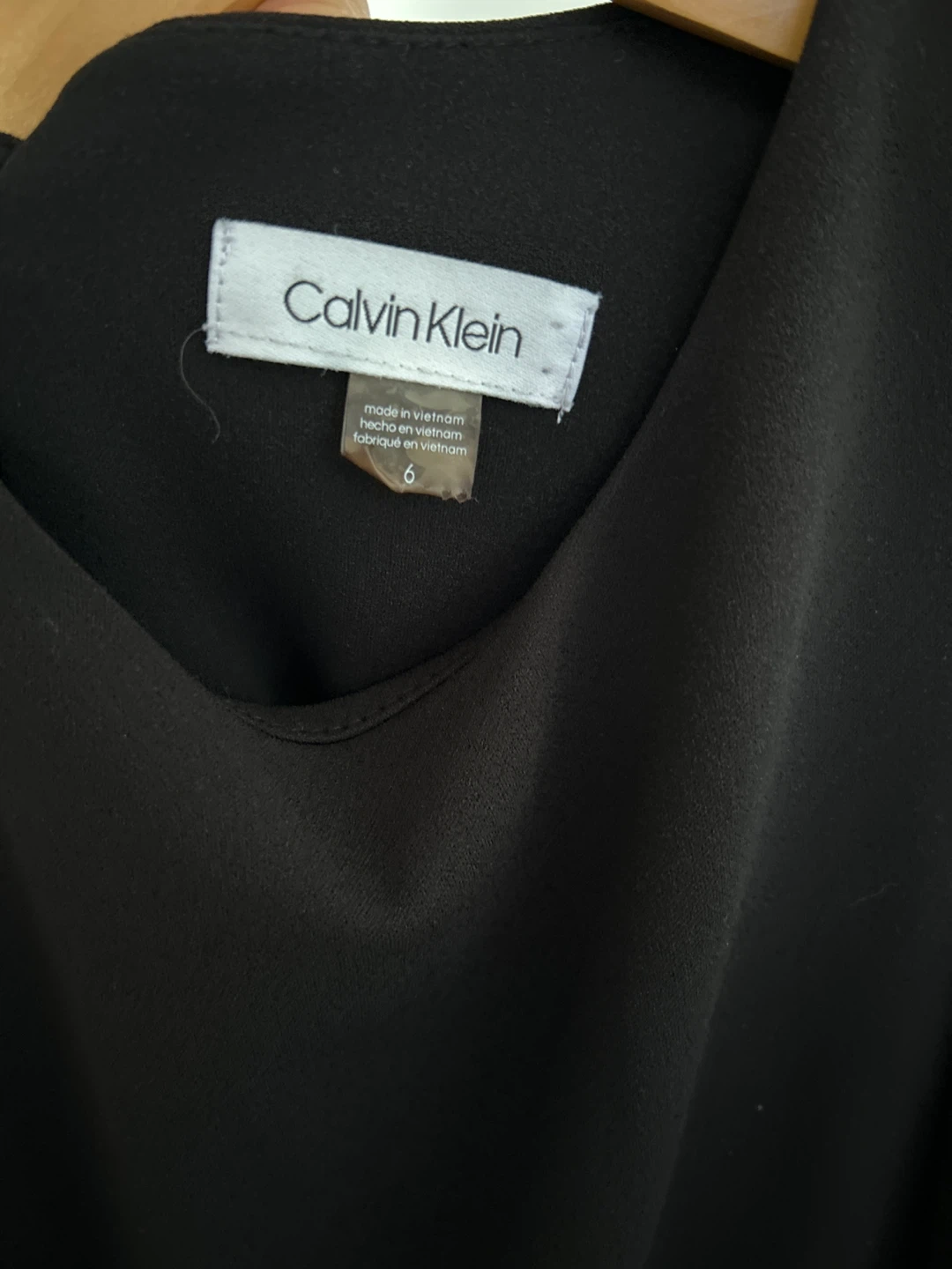 Calvin Klein Black Sleeveless Ruffle-Hem Midi Dress Size 6 - photo 3