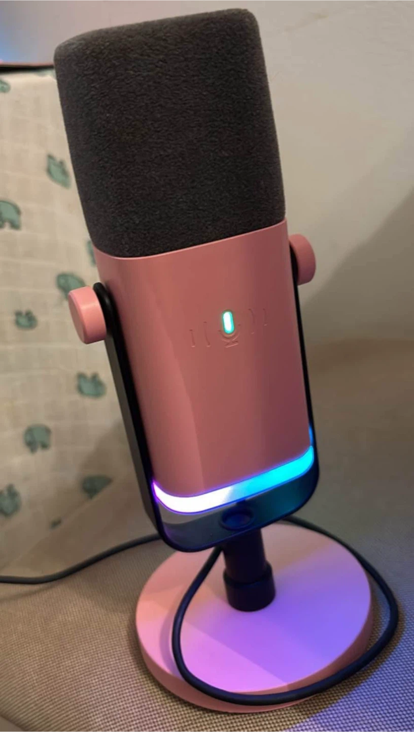 FIFINE AM8 Streaming Microphone - Pink - photo 4