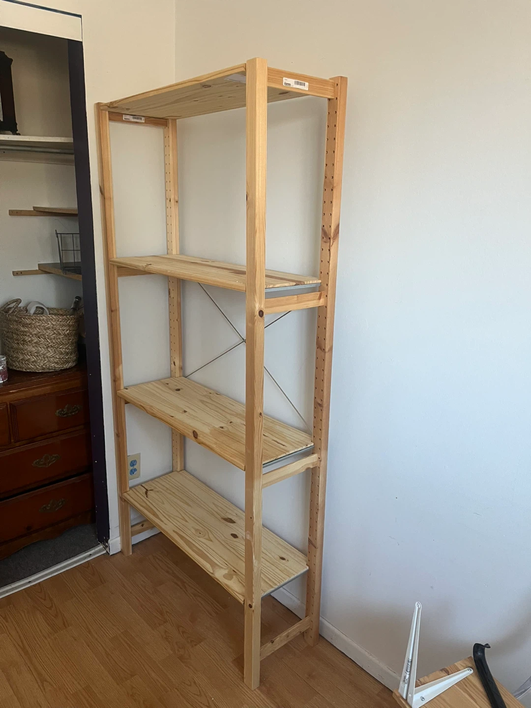IKEA Wooden 4-Shelf - photo 2