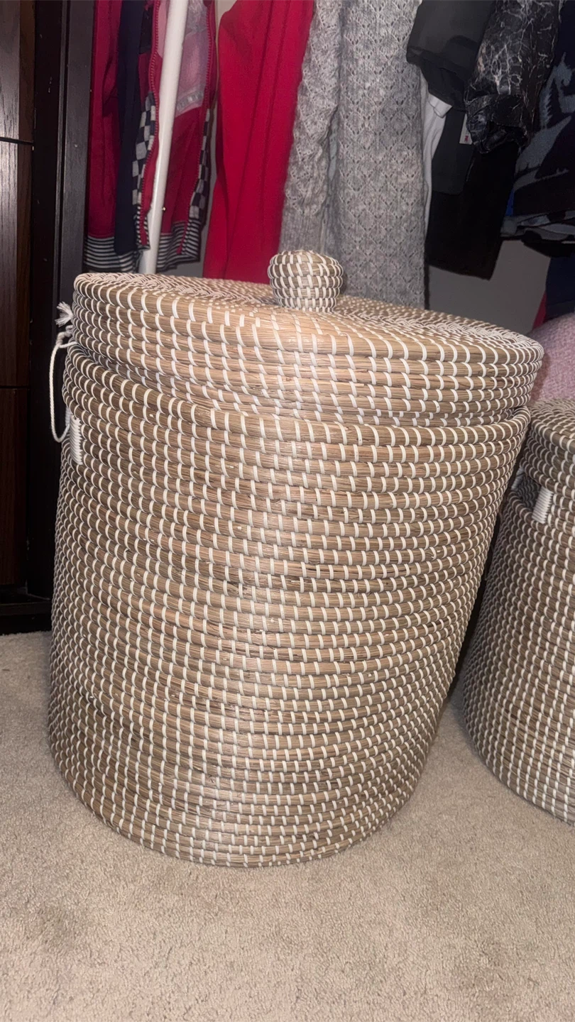 Woven Storage Basket with Lid - photo 2