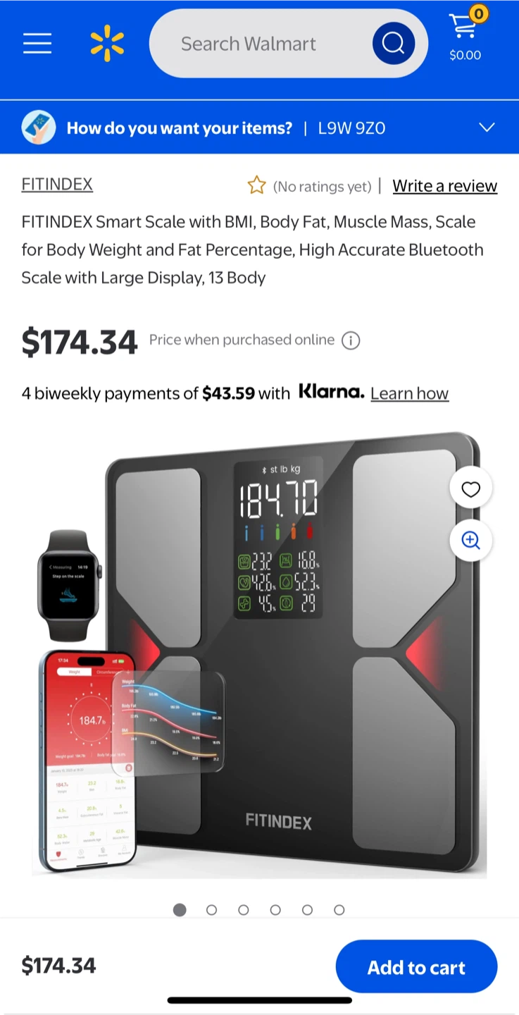 FITINDEX : LUX SMART BODY SCALE
