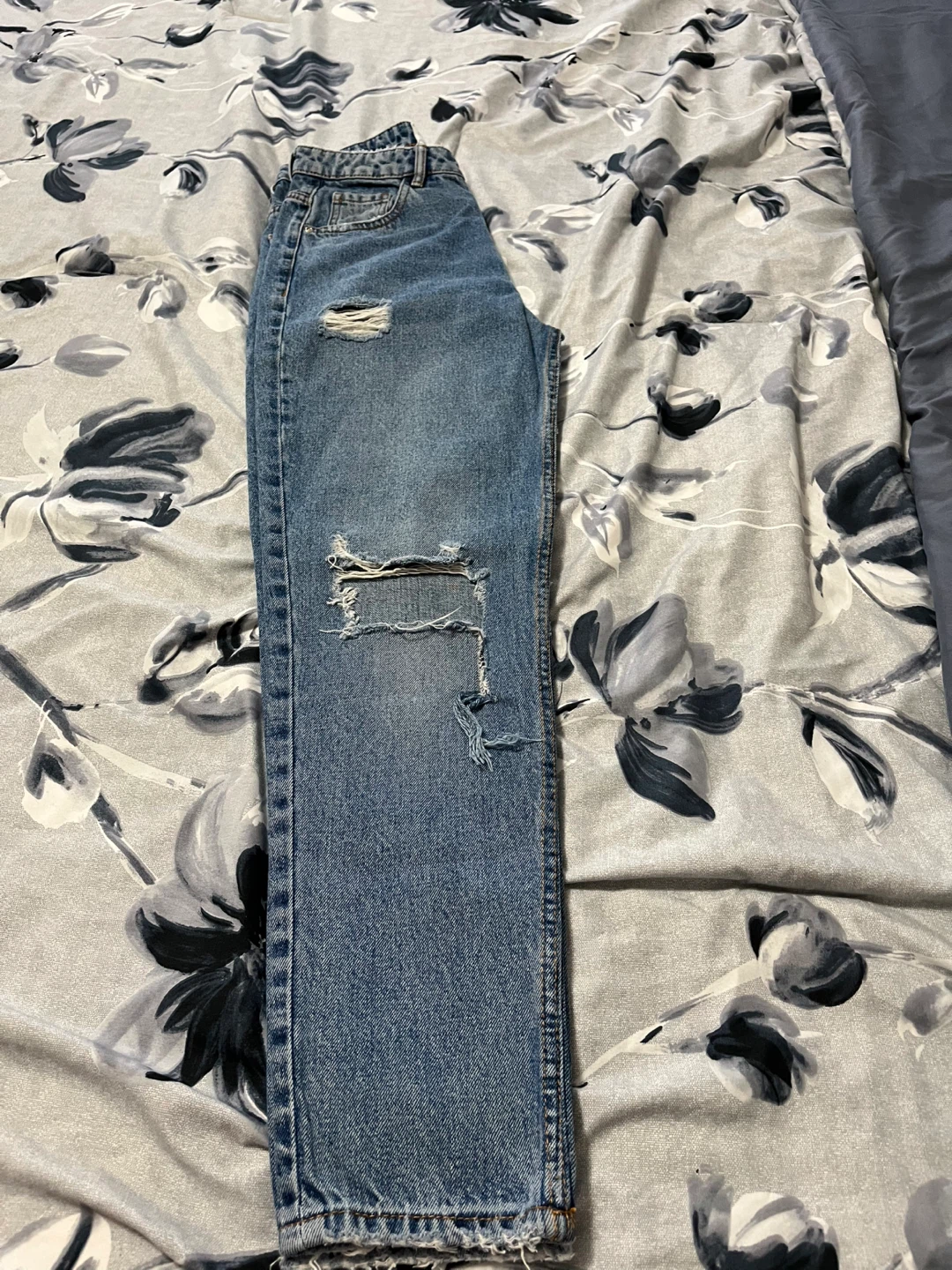 Women's Ripped Blue Denim Jeans