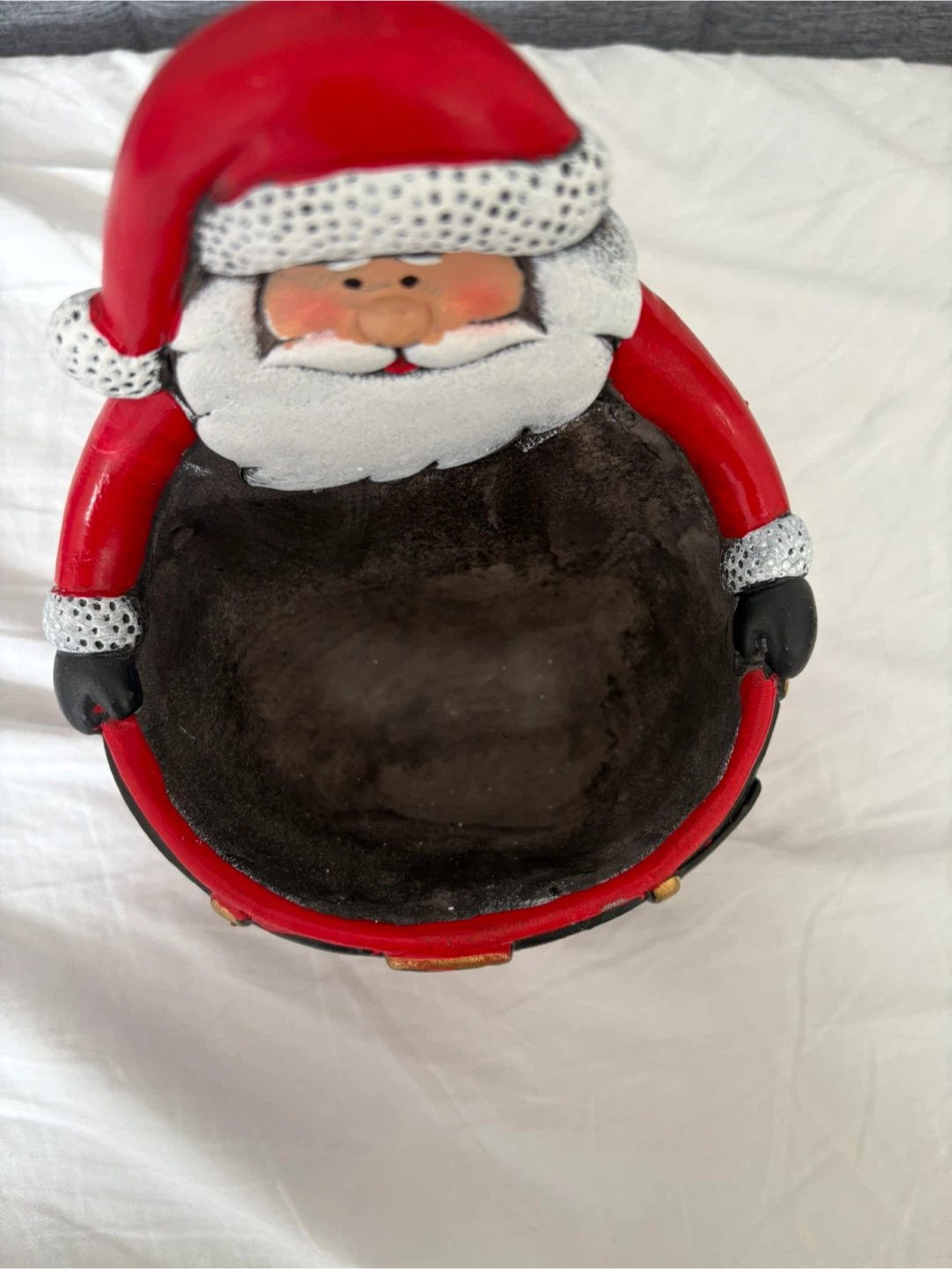 Santa Claus Candy Bowl Dish Holder - photo 2