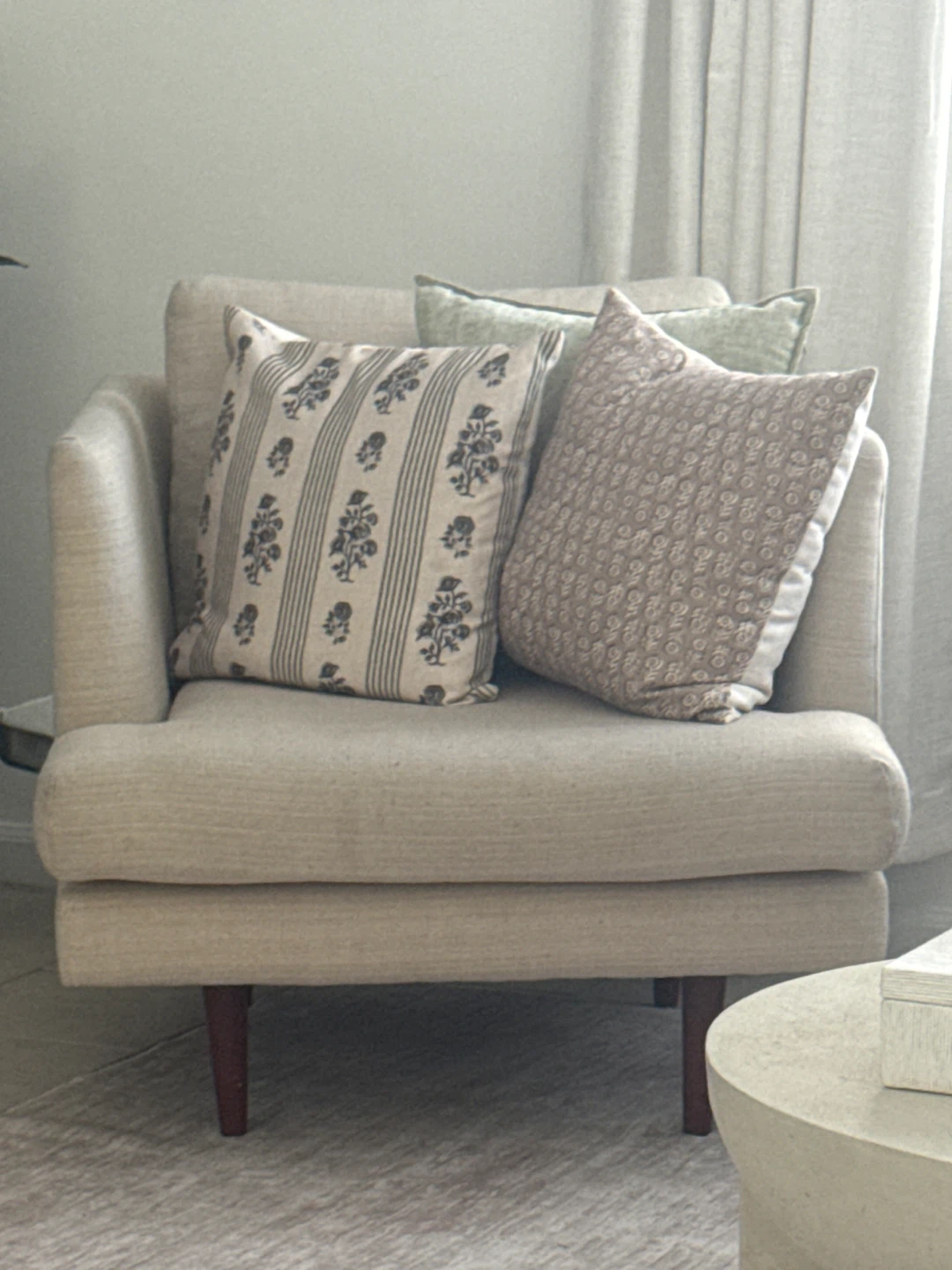 Cream Armchair