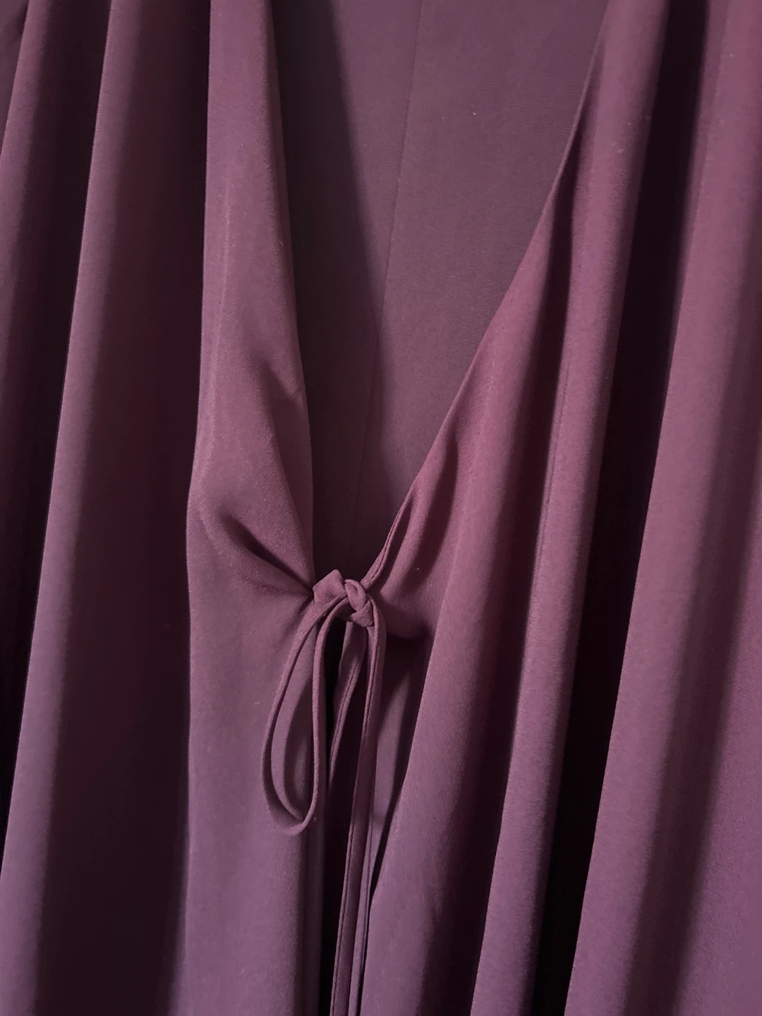 Babaton Plum Tie Front Long Sleeve Cardigan - photo 2