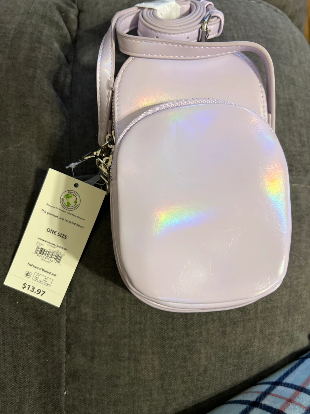 Holographic Phone Crossbody Bag - One Size