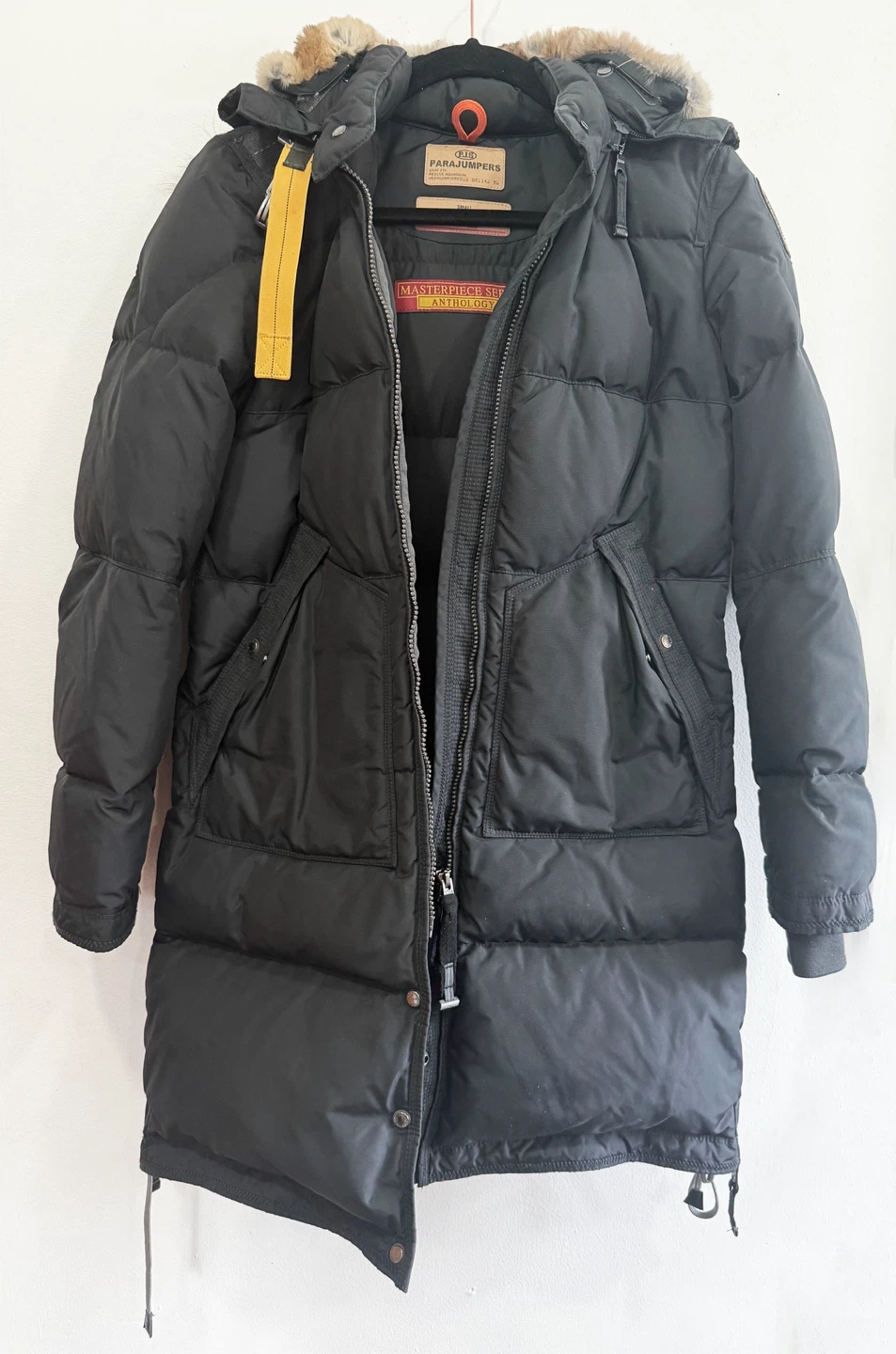 Parajumpers Women's Long Bear Down Jacket with Fur Size S