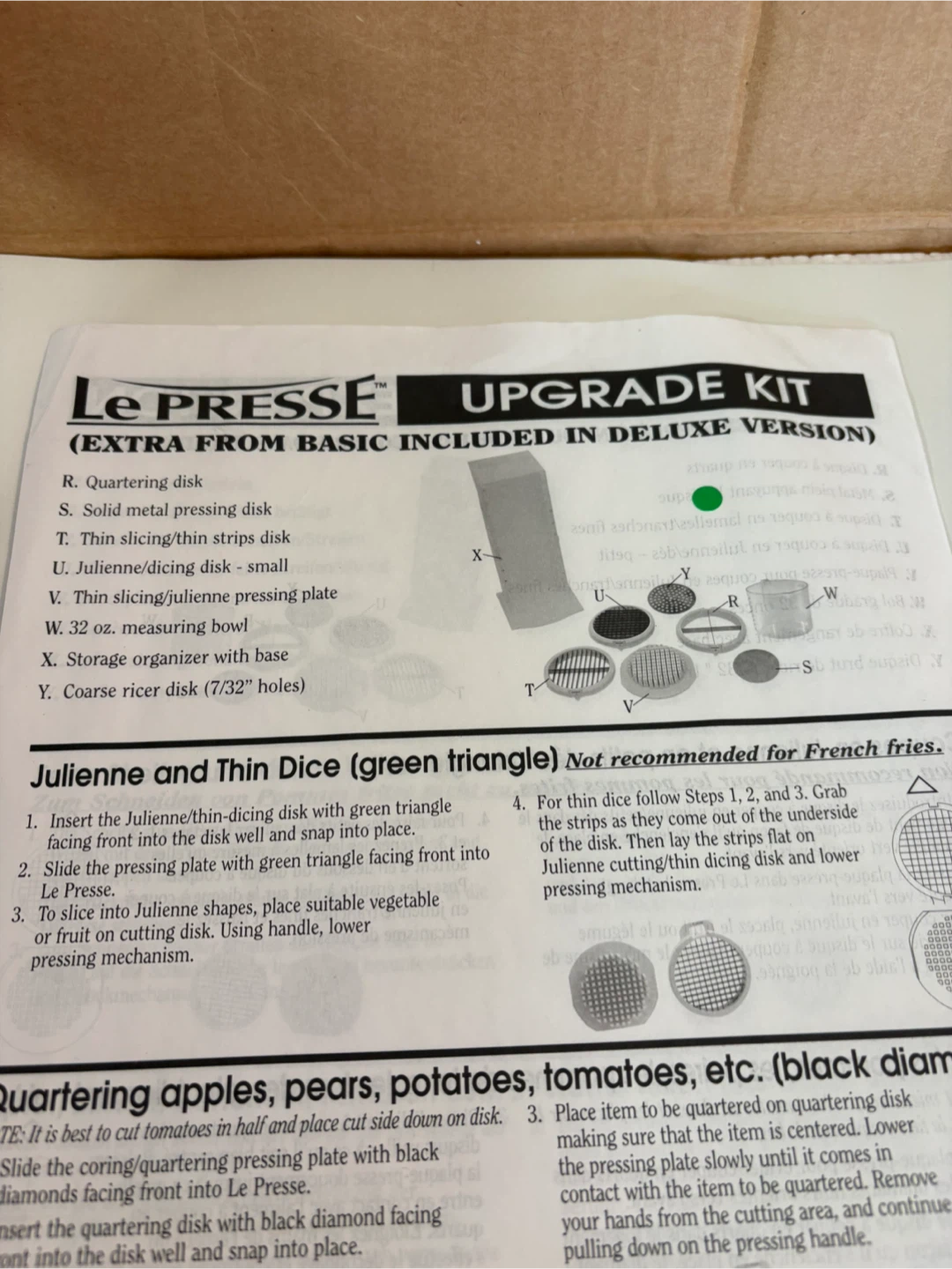 Le Presse Deluxe Food Slicer + Upgrade Kit - photo 3