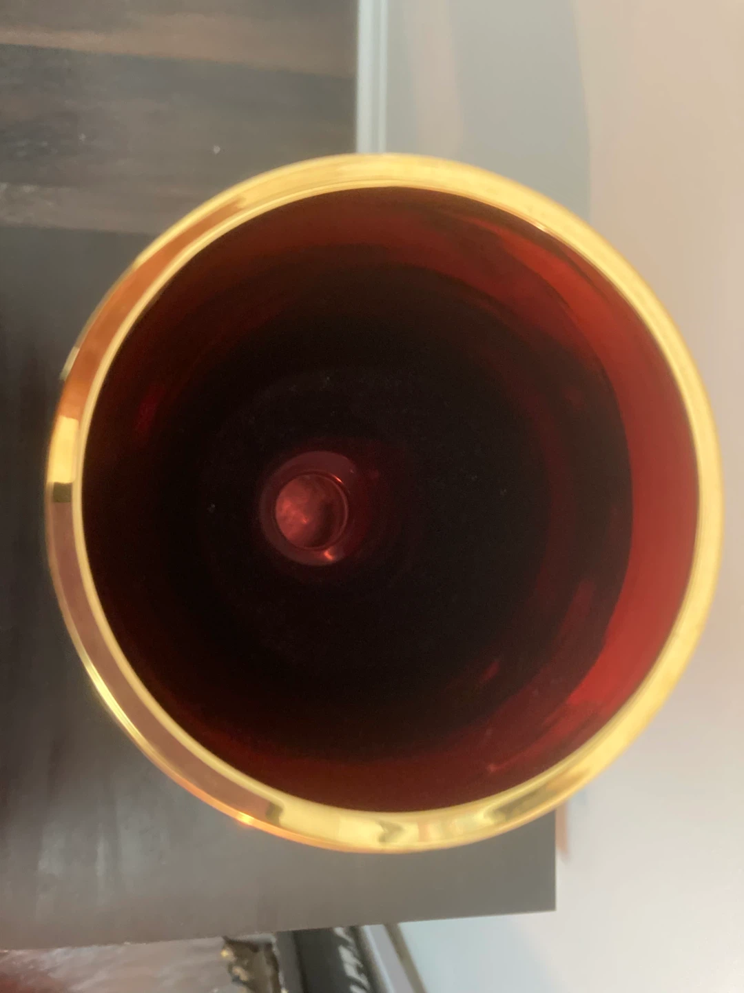 Murano Vase with Gold and Hand Painted Floral Embellishments - photo 4