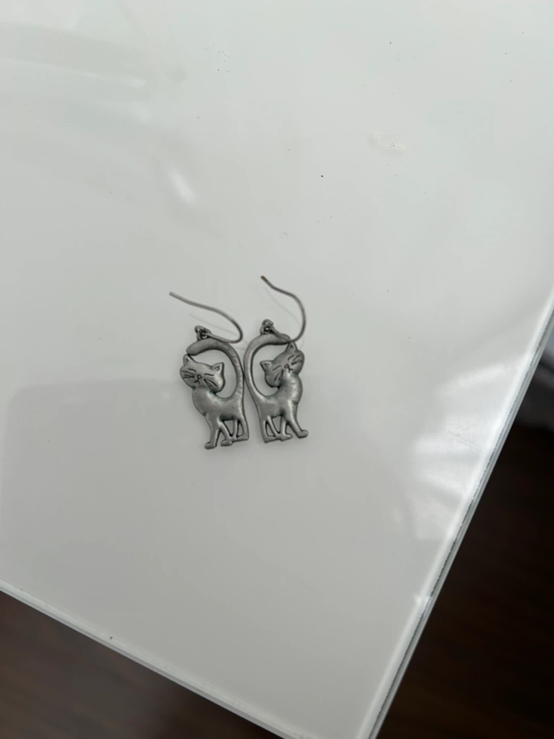 Cute Cat Dangle Earrings - photo 2