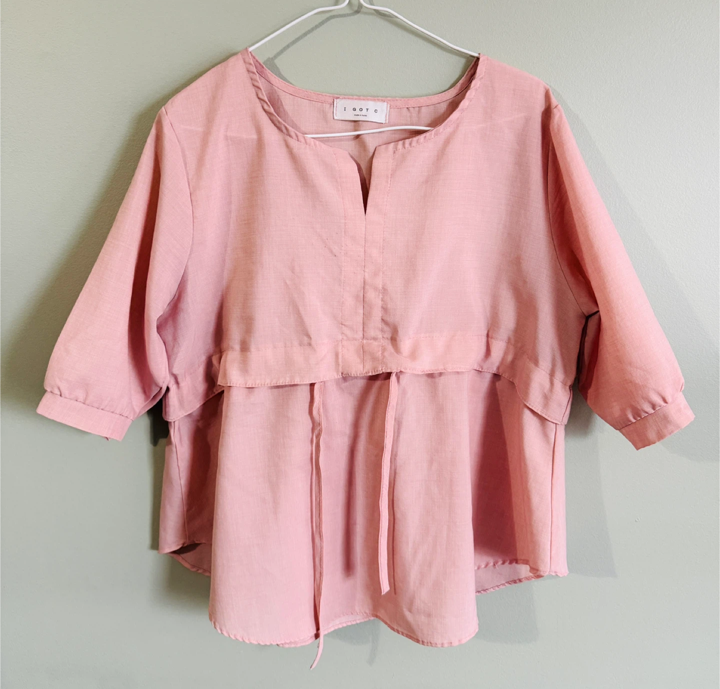 Pink Blouse made in Korea