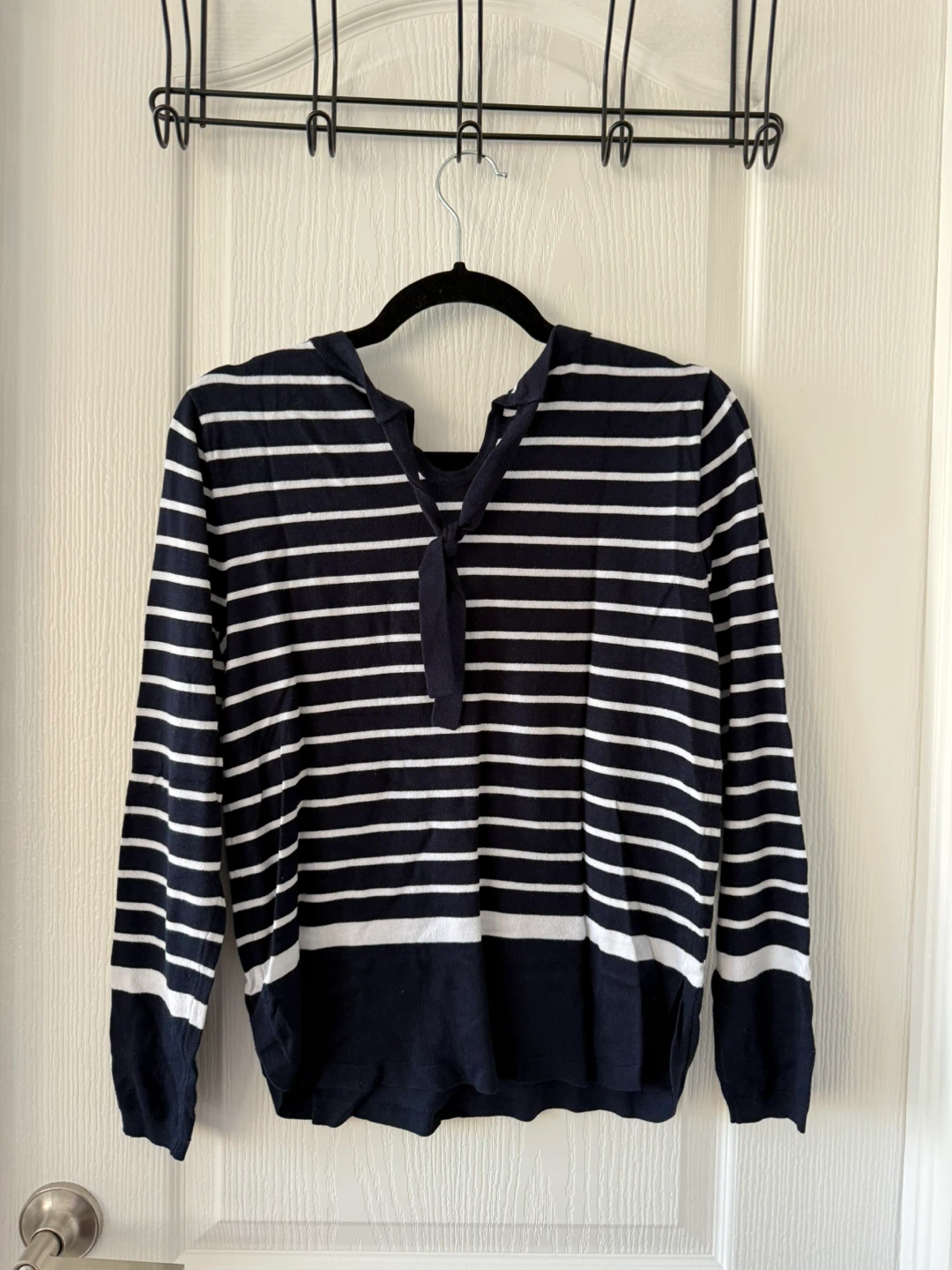 Navy and White Striped Top - photo 2