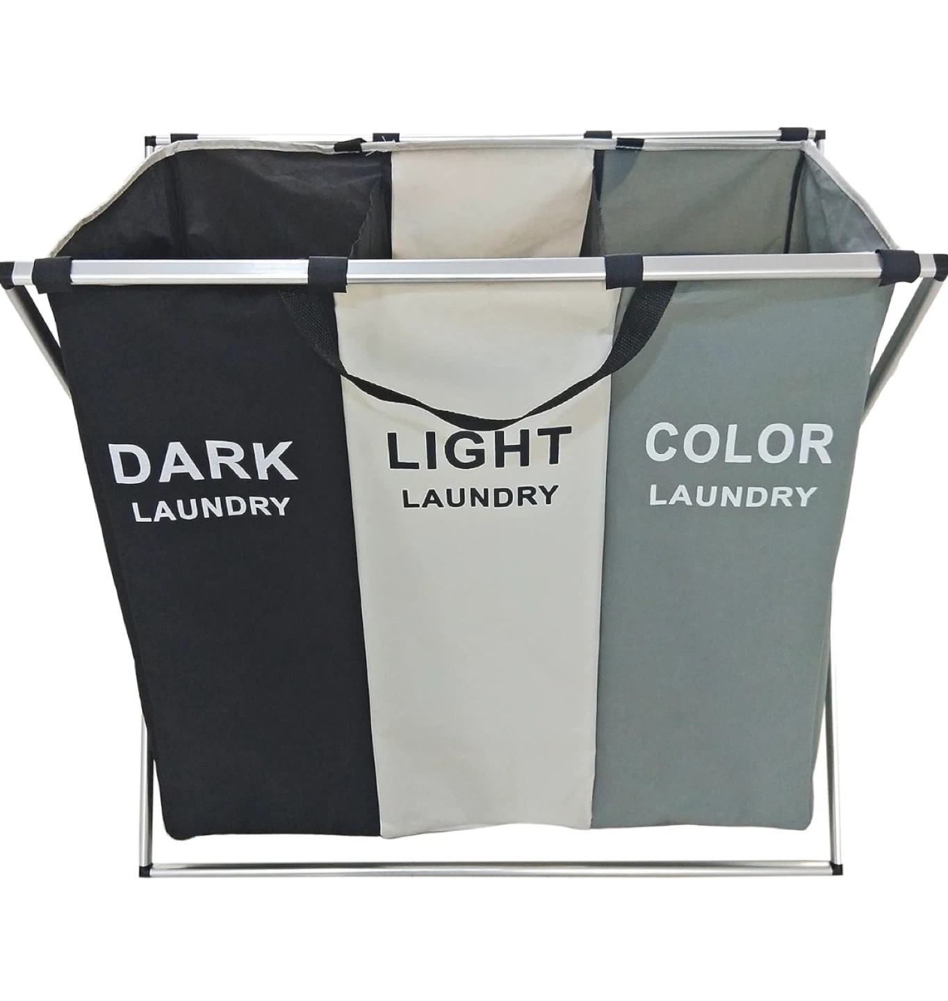 3-Section Laundry Sorter Hamper
