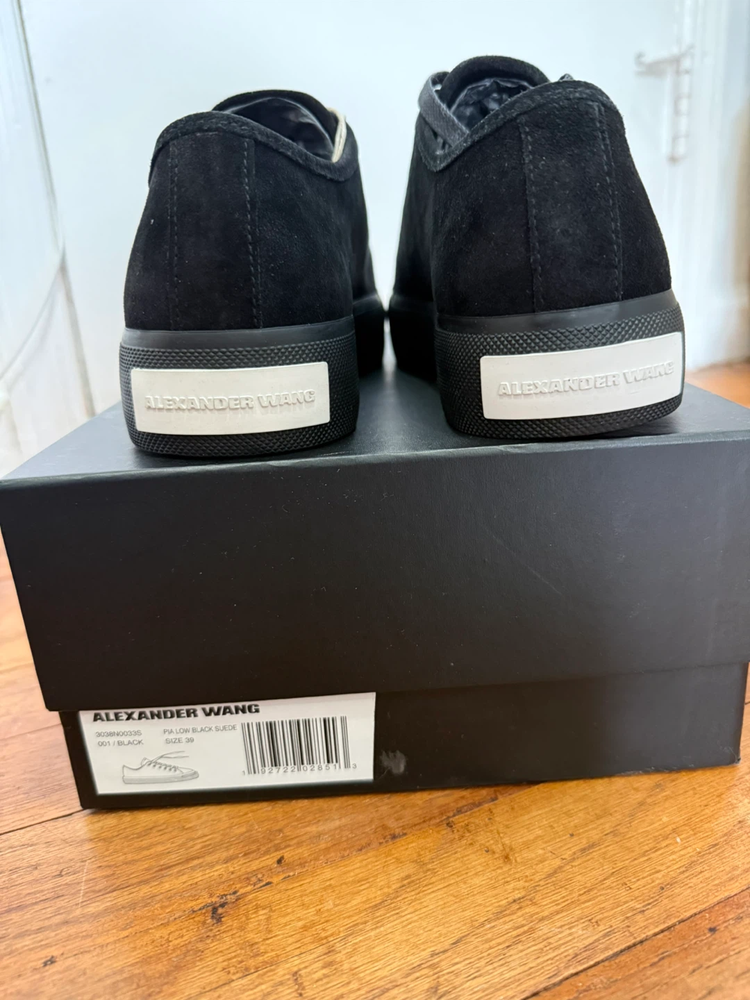 Alexander Wang Black Suede Sneakers Size 39 - photo 2