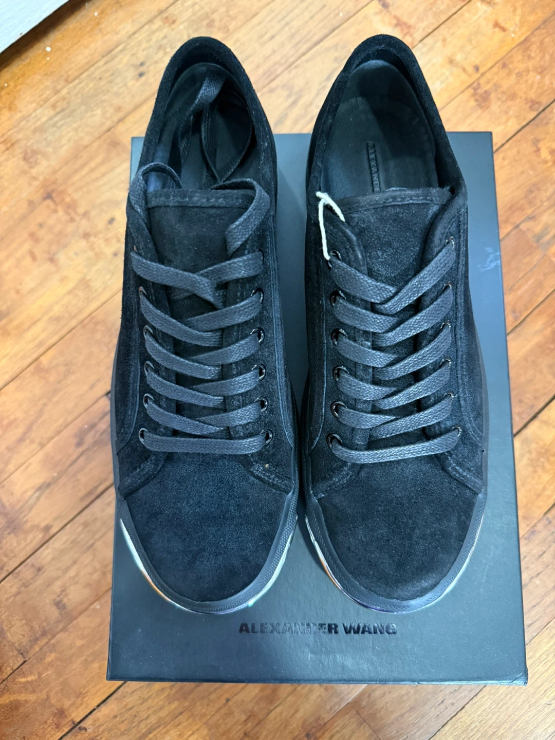 Alexander Wang Black Suede Sneakers Size 39